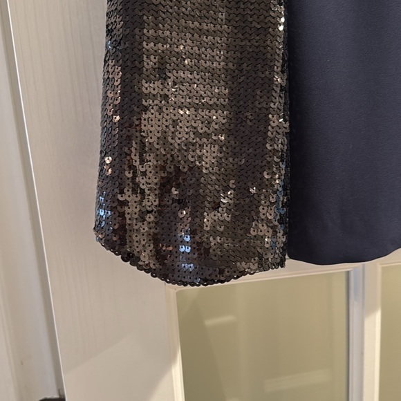 NWT JCrew sequin-sleeve crepe blouse Size S - Picture 5 of 7